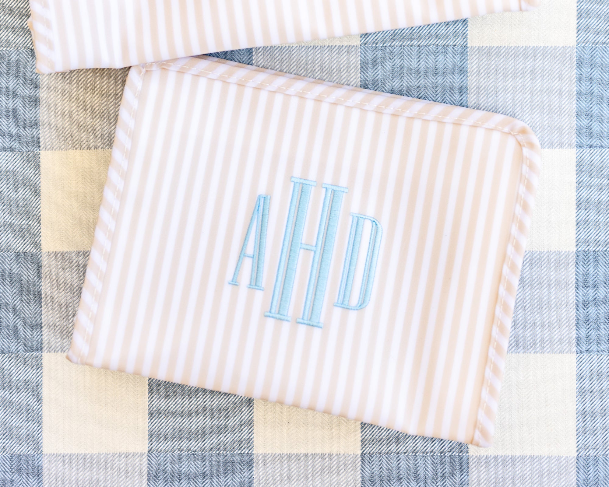 Pimlico Stripe Sand Medium Roadie Pouch