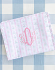 Ribbon Floral Pink Large Roadie Pouch Bag