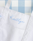 Gingham Pearl Grey Jumbo Tote