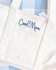 Natural Medium Tote Coated Canvas