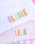 Personalized Super Soft Receiving Blanket (Multiple Colors)