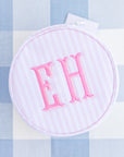 Pimlico Stripe Pink Round Case