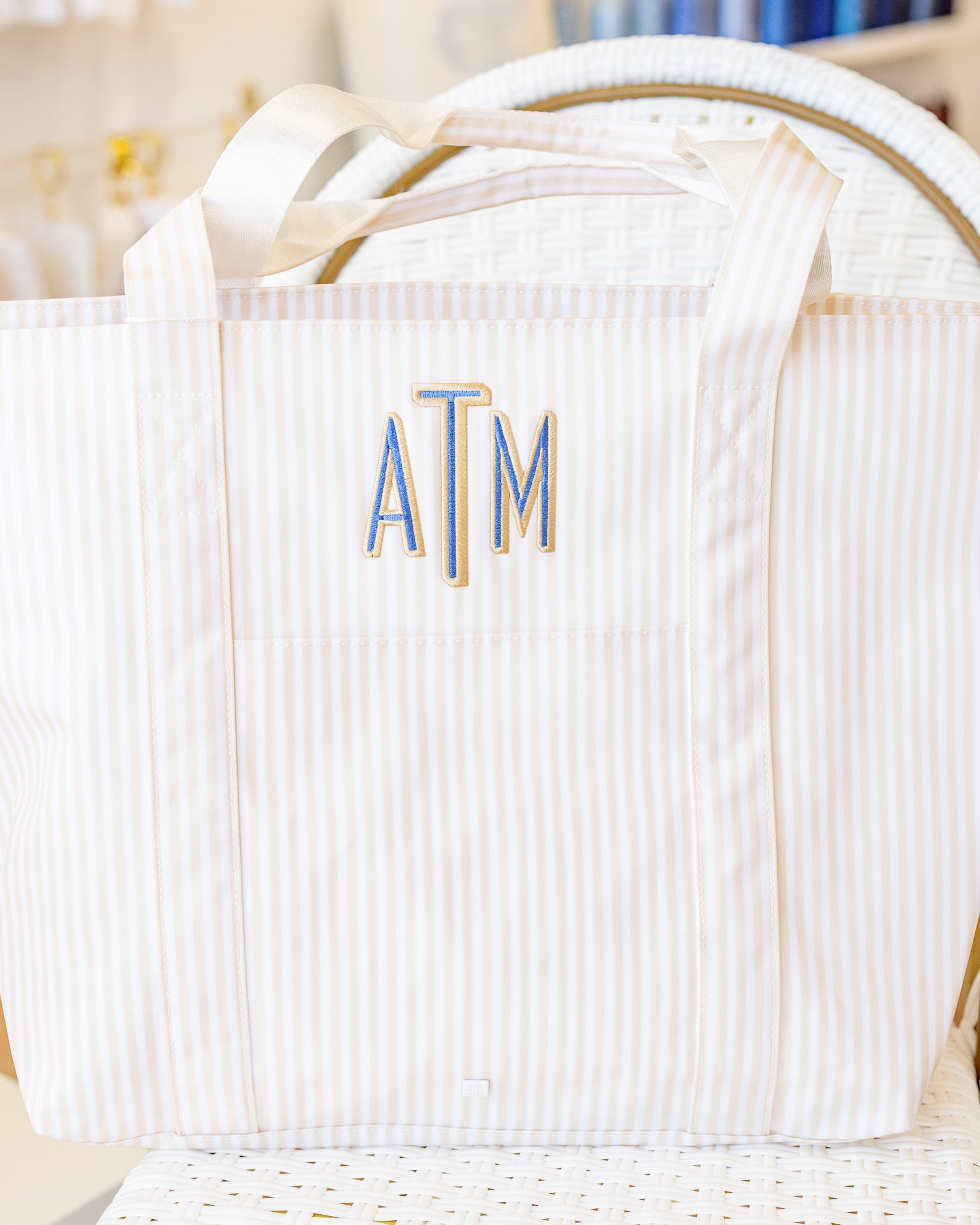 Pimlico Stripe Sand Jumbo Tote