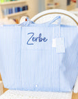 Pimlico Stripe Chambray Jumbo Tote