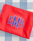 Red TRVL Large Roadie Pouch Bag