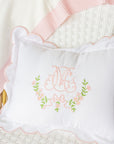 Pillowcase - Scalloped edge: Light Pink / 12”x 16”