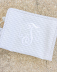 Pearl Gray Gingham Medium Roadie Pouch