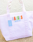 Pimlico Stripe Pink Personalized Jumbo Tote
