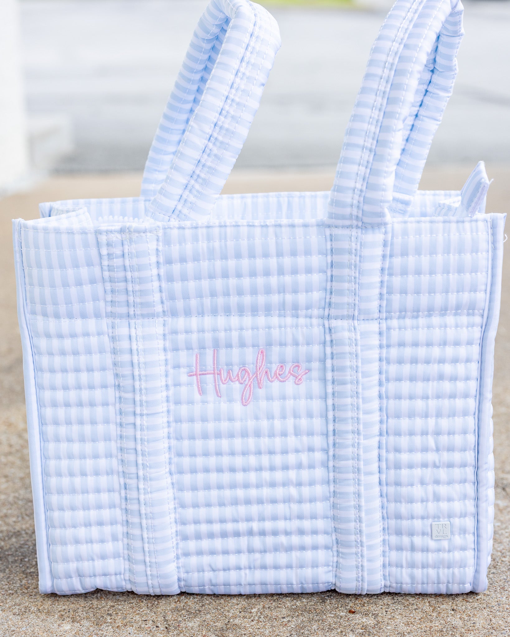 Pimlico Stripe Blue Weekender Duffel Bag
