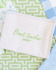 Gingham Khaki Medium Roadie Pouch (New Color)