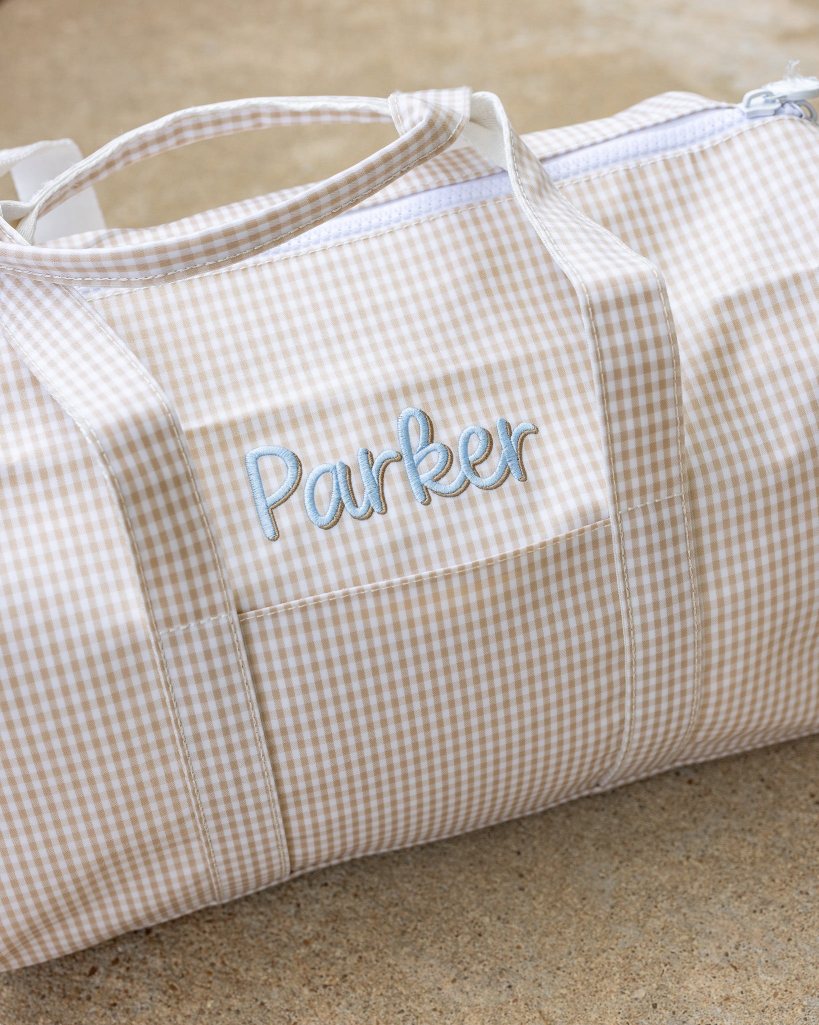 Gingham Khaki (New color) Weekender Duffel Bag