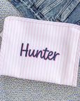 Pimlico Stripe Pink Large Roadie Pouch Bag