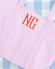Pimlico Stripe Dusty Rose Round Case