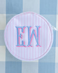 Pimlico Stripe Pink Round Case