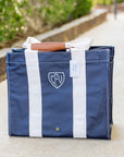 Coated Canvas Khaki Tall Tote