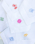 "Tastefully Tiny" Monogram Dinner Napkins (Set of 4)