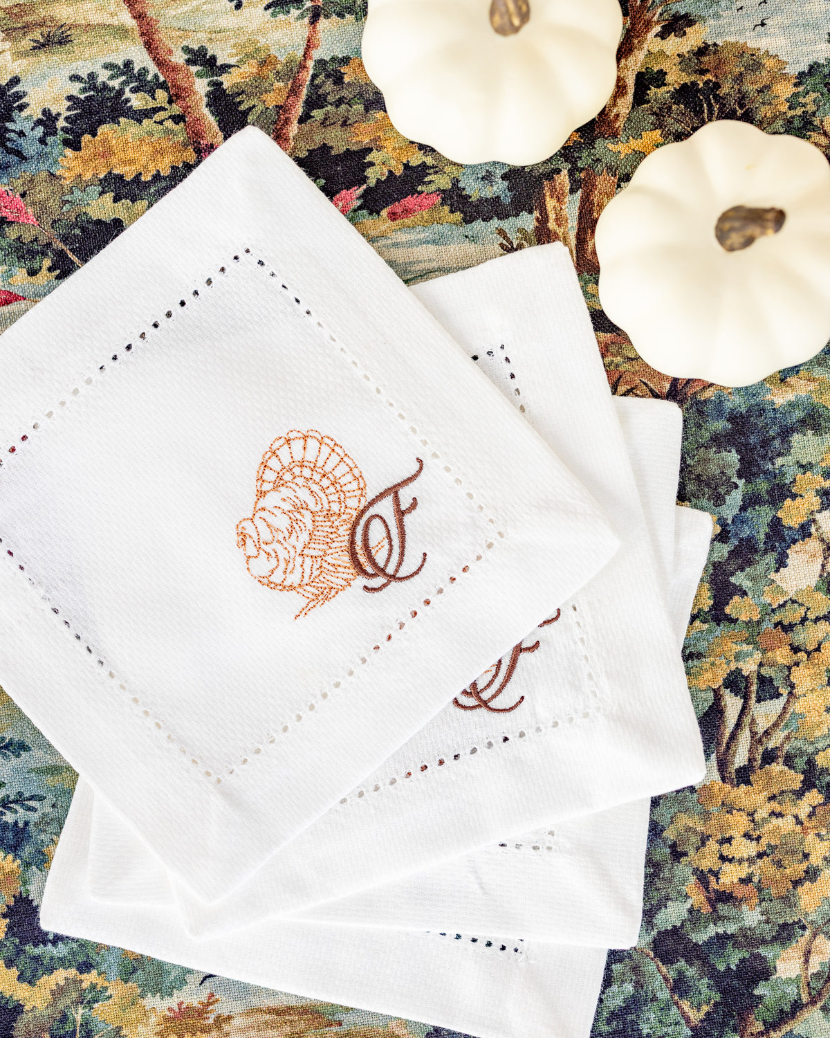Turkey Custom Cocktail Napkins (Set of 4)
