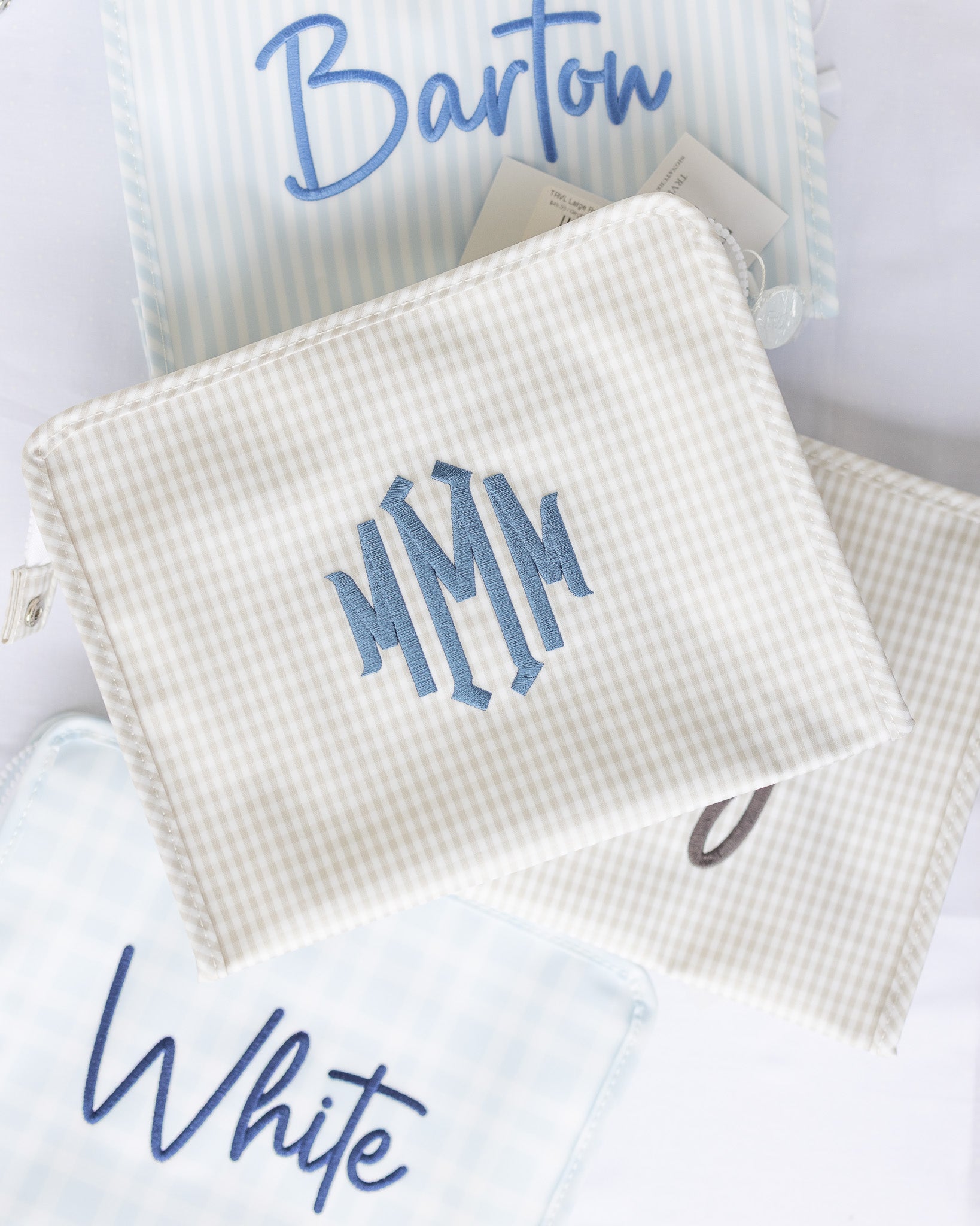 Pearl Gray Gingham Full-Size Backpacker