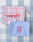 Classic Red Plaid Personalized TRVL Jumbo Tote