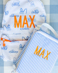 Pimlico Stripe Chambray Quilted Wipeable Canvas Go Go Tote