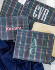 Cambridge Plaid Personalized TRVL Jumbo Tote