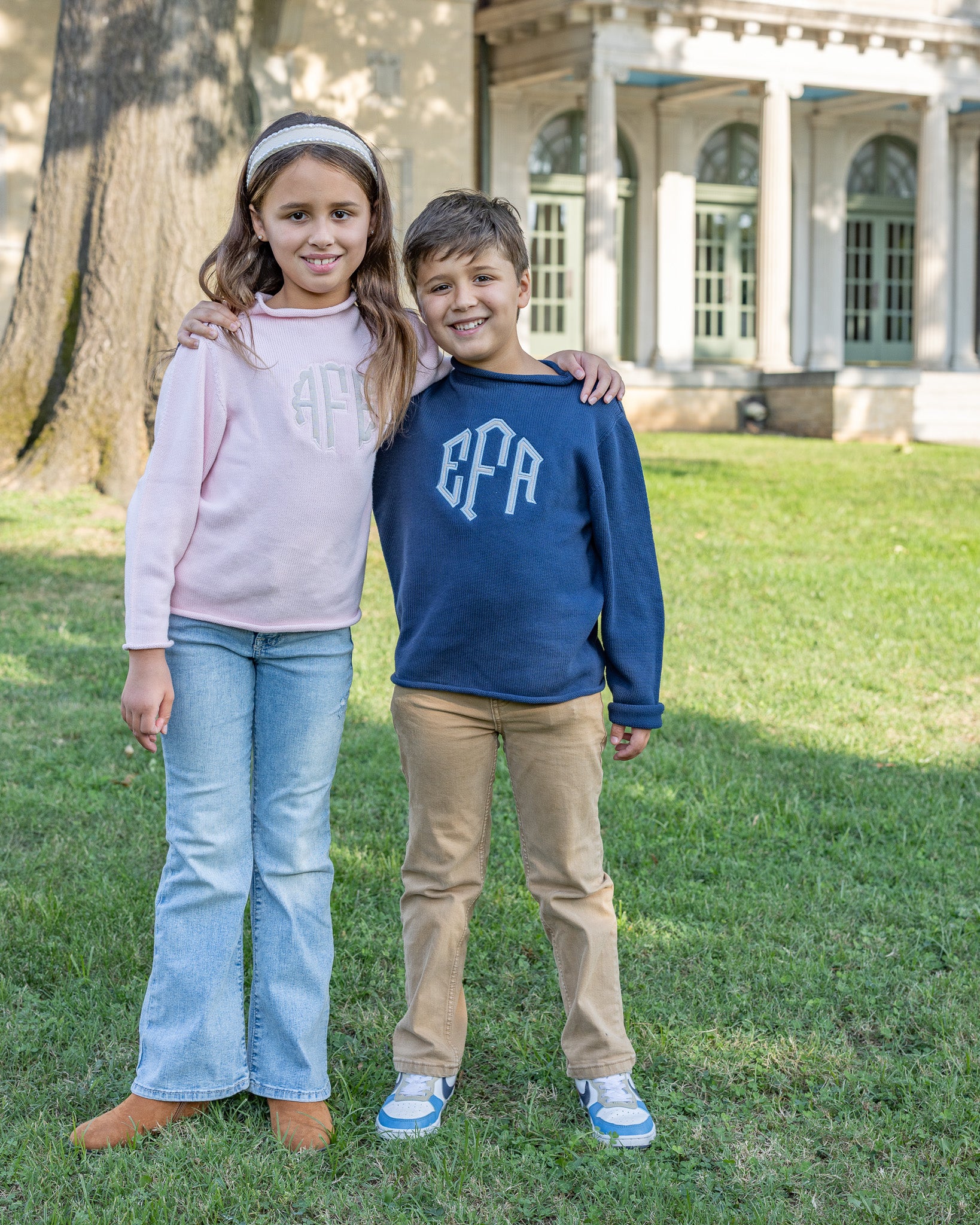 Jumbo Monogram Rollneck Sweater