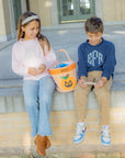 Personalized Orange Large Trick or Treat Bucket