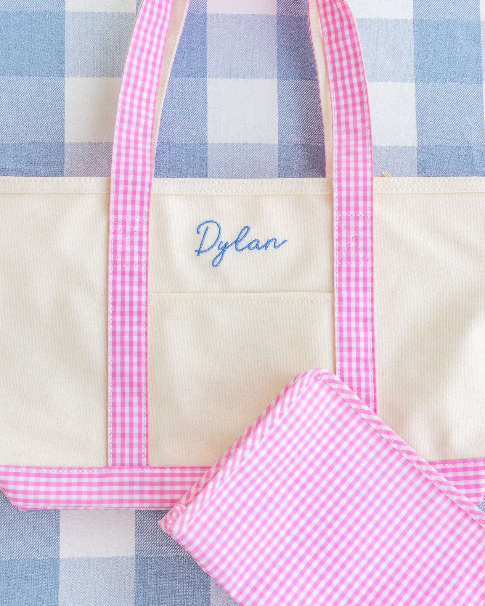 Gingham Pink Mini Backer Backpack