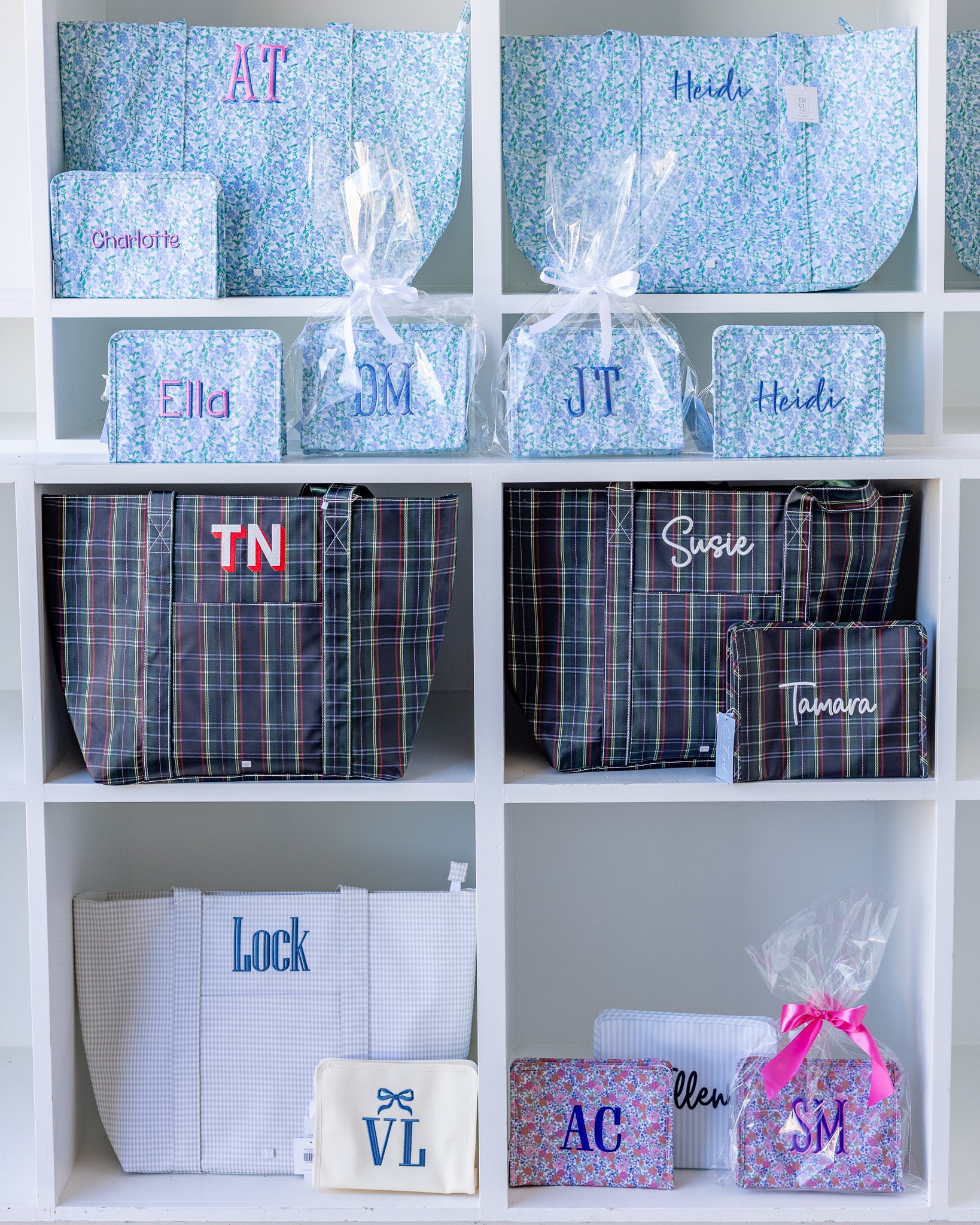 Pearl Gray Gingham Full-Size Backpacker