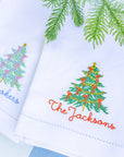 Personalized Christmas Tree Guest Towel