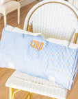 Pimlico Stripe Chambray Quilted Wipeable Canvas Go Go Tote