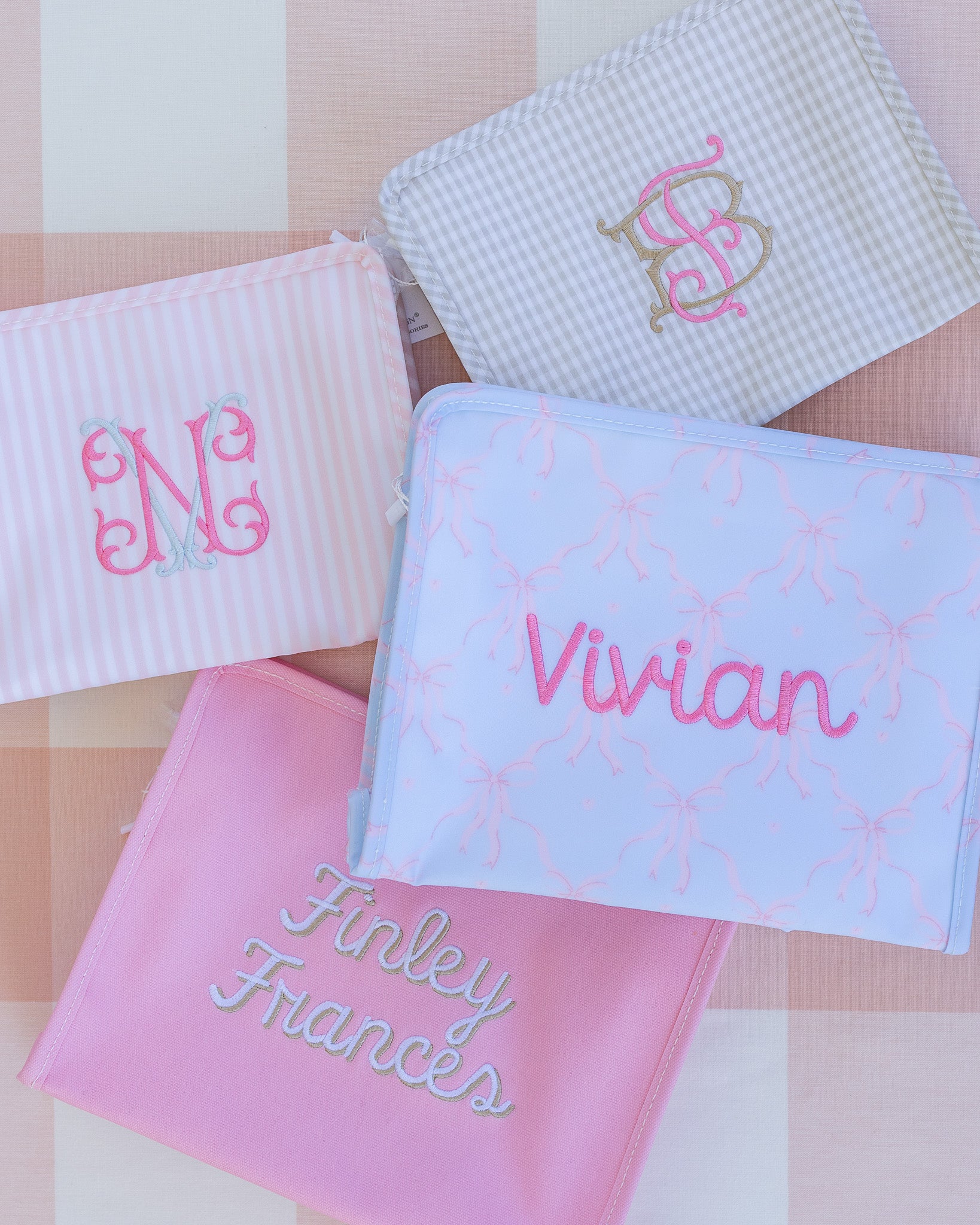 Pearl Gray Gingham Full-Size Backpacker