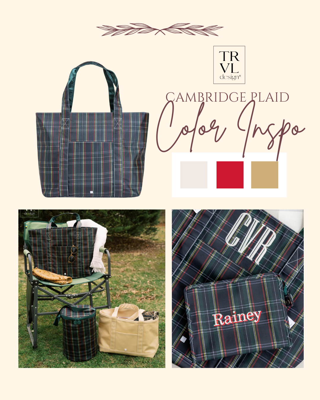 Cambridge Plaid TRVL Medium Roadie