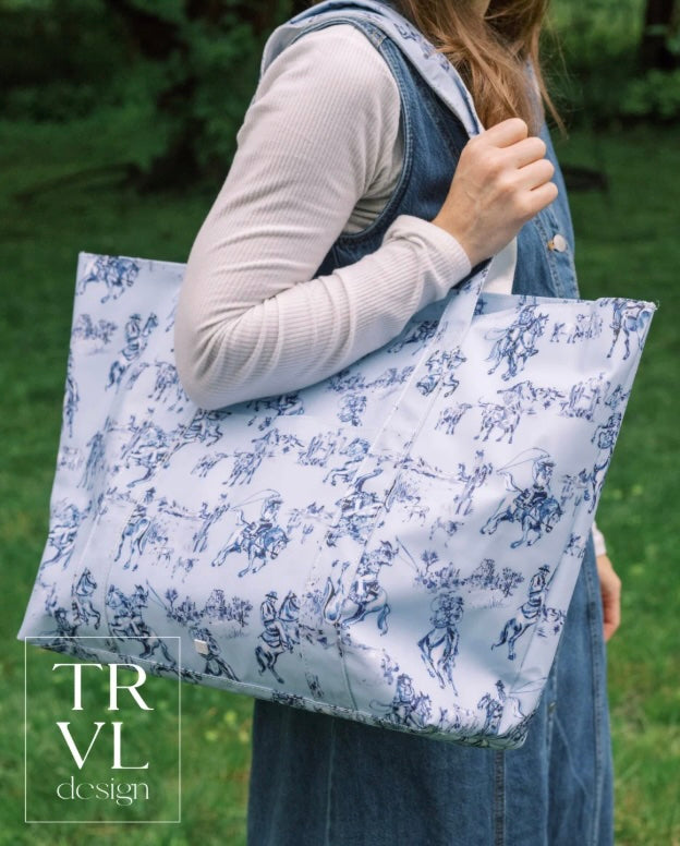 Cowboy Toile Jumbo Tote