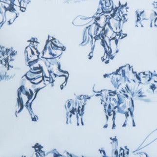 Cowboy Toile Jumbo Tote