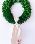 Personalized Football Natural Linen Wreath Sash