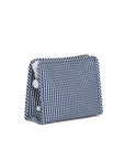 Gingham Navy Large Roadie Pouch Bag