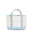 Hamptons Floral Trim TRVL Mini Tote Coated Canvas