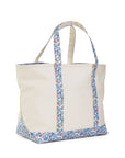 Bridgehampton Floral Trim TRVL Maxi Tote Coated Canvas