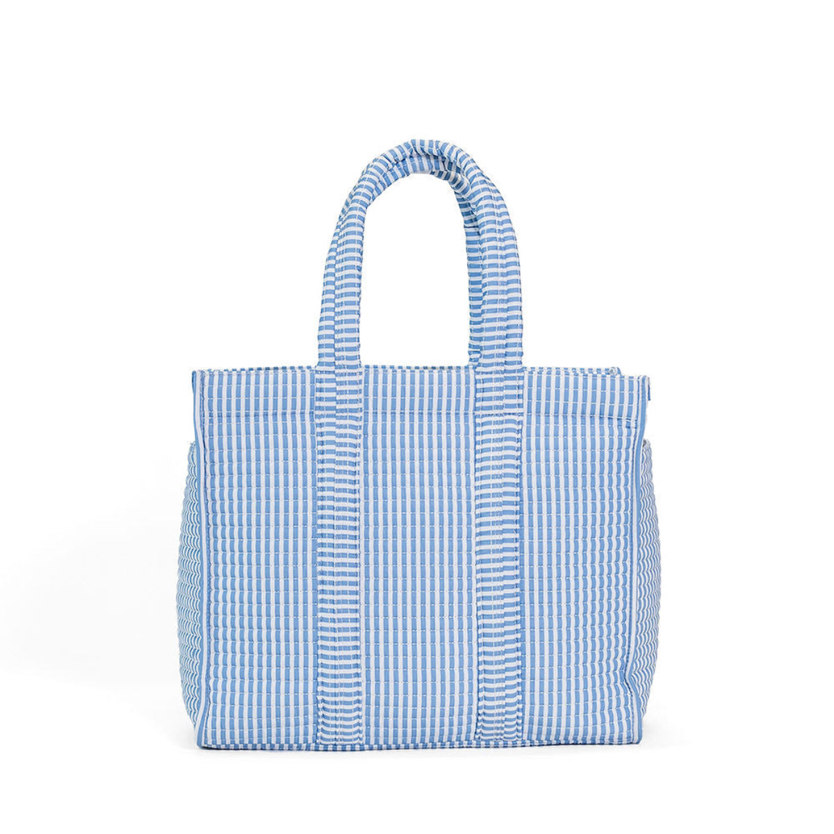 Pimlico Stripe Chambray Quilted Wipeable Canvas Go Go Tote