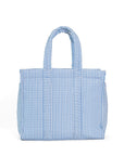 Pimlico Stripe Chambray Quilted Wipeable Canvas Go Go Tote