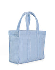 Pimlico Stripe Chambray Quilted Wipeable Canvas Go Go Tote