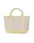 Gingham Buttercup Trim TRVL Mini Tote Coated Canvas
