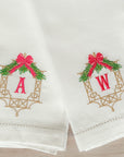 Holiday Trellis Personalized Guest Towel