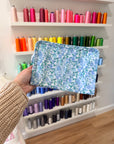 *SAMPLE" "cLe" Hamptons Floral Personalized Small Roadie Pouch