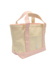 Gingham Taffy Trim TRVL Mini Tote Coated Canvas