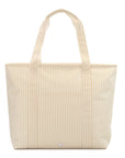 Pimlico Stripe Sand Personalized TRVL Jumbo Tote
