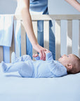 Baby Personalized Pima Blue Stripe Romper (3-6 mo.)