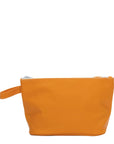 Orange TRVL Skipper Coated Canvas Pouch