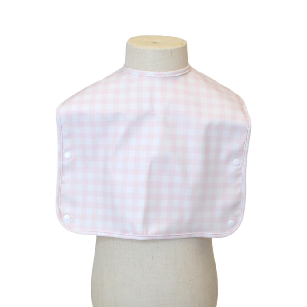 Pimlico Check Pink Wipeable Convertible Best Bib
